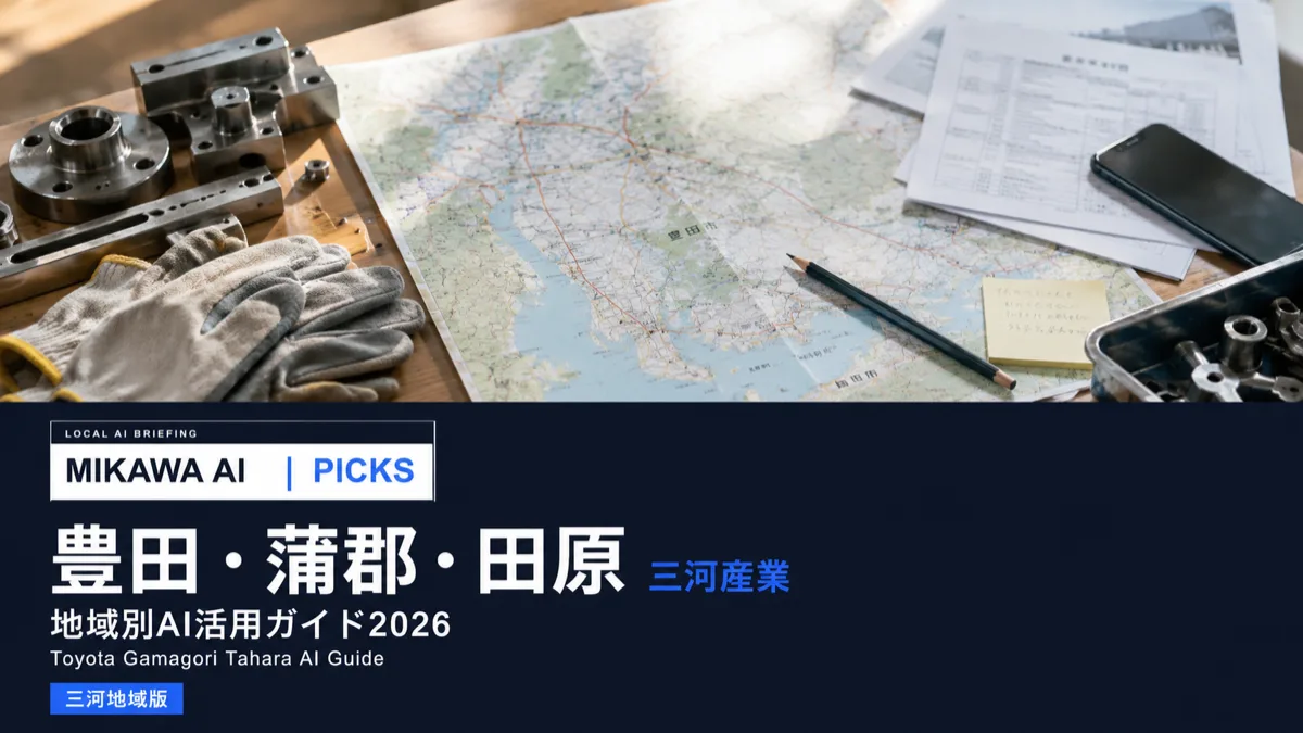 AIで変わる三河の産業｜豊田・蒲郡・田原の中小企業向け活用ガイド【2026年版】のサムネイル