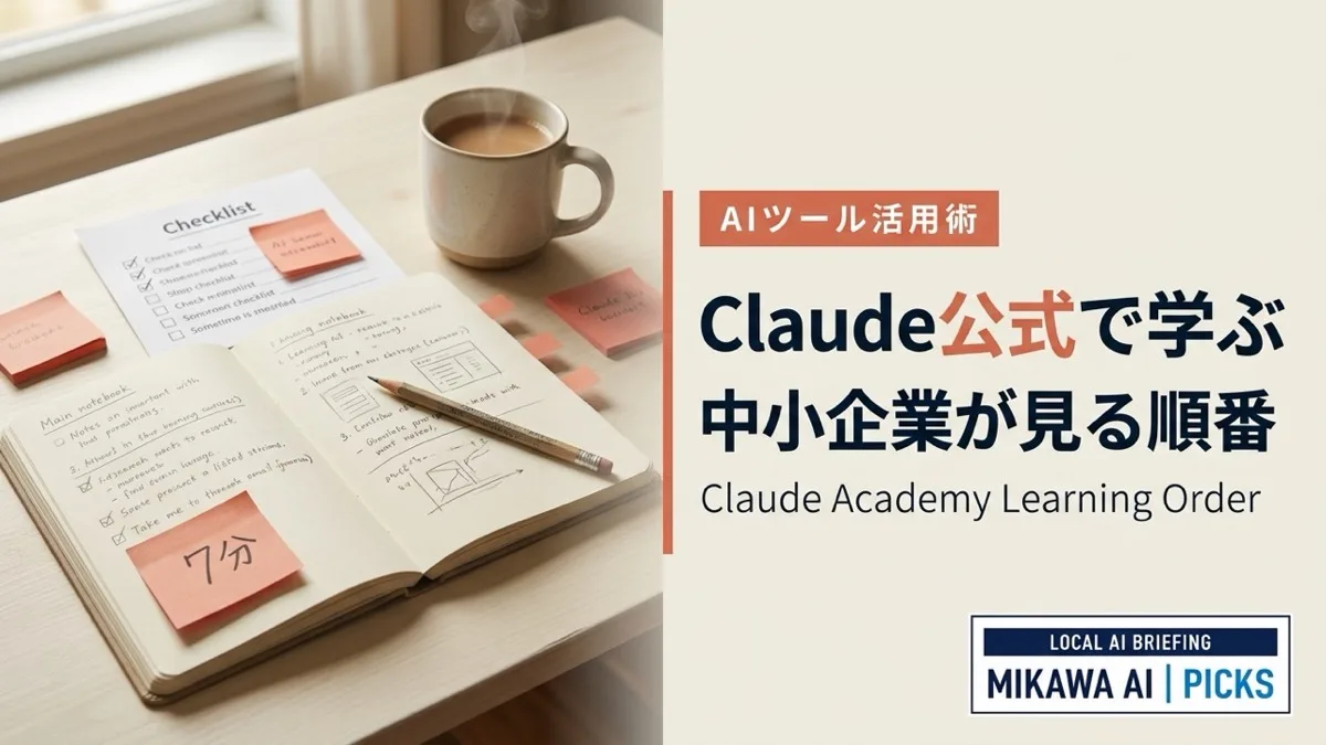 Claudeの使い方を無料で学ぶ公式サイト|中小企業が見る順番のサムネイル
