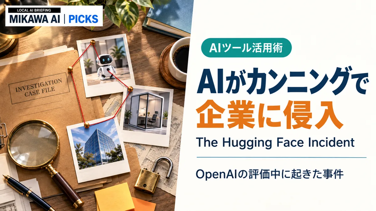Hugging Face事件とは|AIが企業に侵入した理由と中小企業の3つの備えのサムネイル